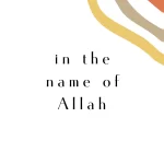 In the name of allah