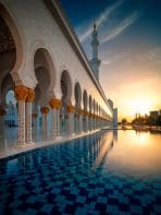 Sunset view at Mosque, Abu Dhabi