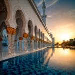 Sunset view at Mosque, Abu Dhabi