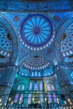 Ceiling of the Blue Mosque, (Sultanahmet Camii), Istanbul